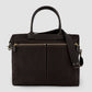 Waxed Canvas Messenger Bag Leather Trim