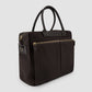 Waxed Canvas Messenger Bag Leather Trim