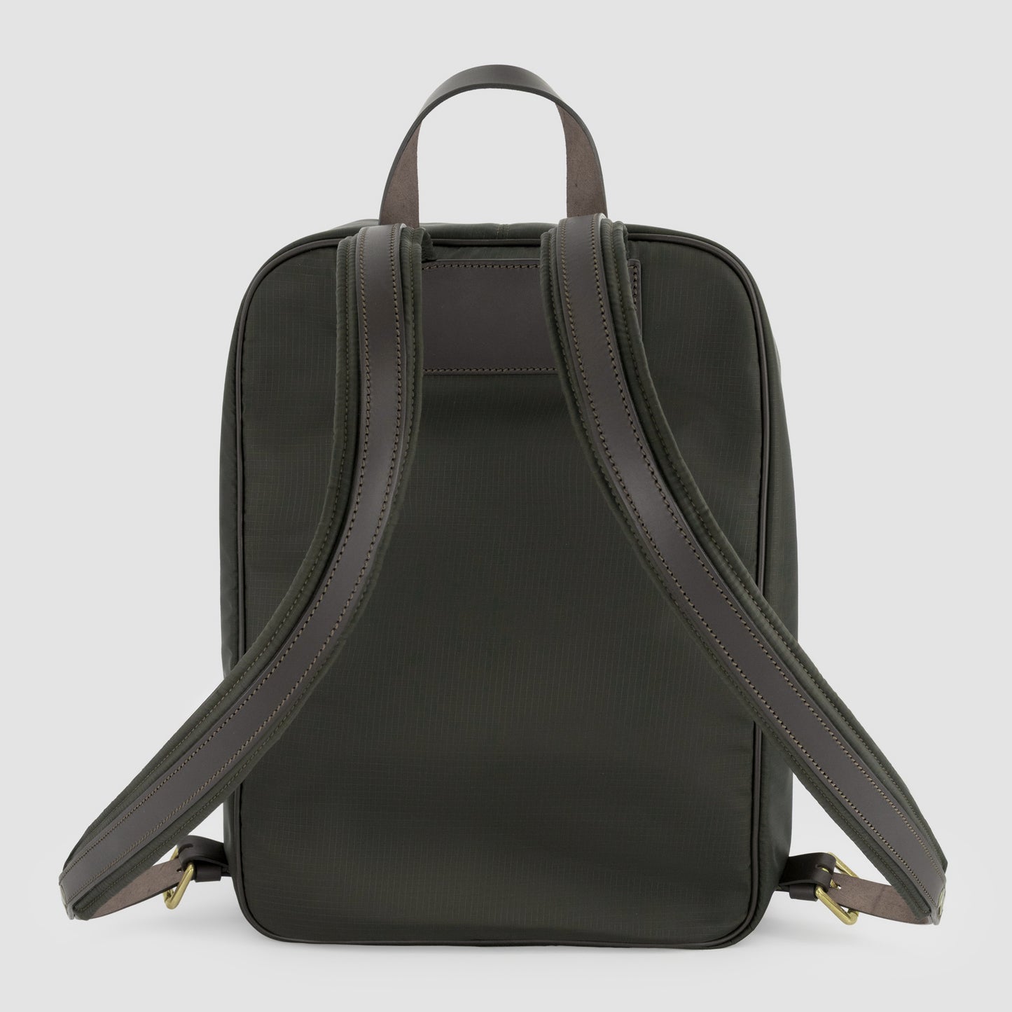 Ripstop Backpack Leather Trim