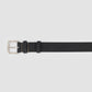 Leather Belt with Nickel Buckle
