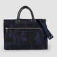 Camouflage Nylon Duffle Bag Leather Trim