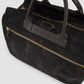 Camouflage Nylon Duffle Bag Leather Trim