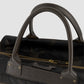 Camouflage Nylon Duffle Bag Leather Trim