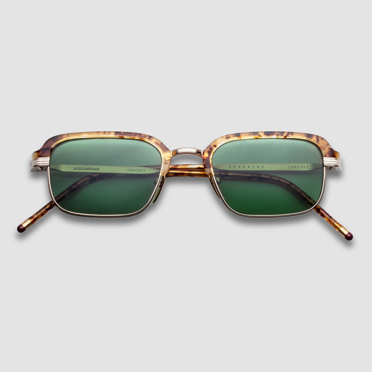 Comanche, Vintage Tort, Green Lenses, Light Gold Hardwear