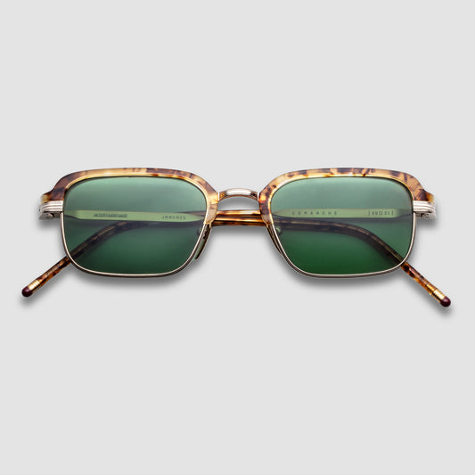 Comanche, Vintage Tort, Green Lenses, Light Gold Hardwear