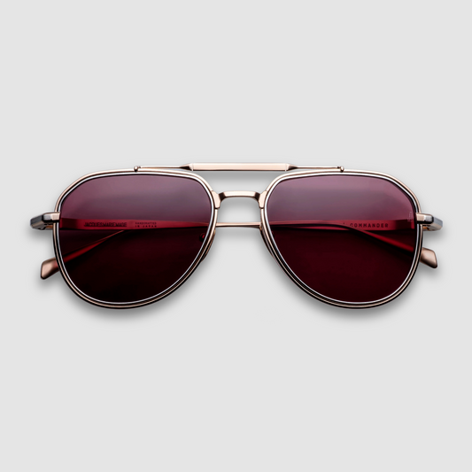 Commander Champagne, Red Lenses, Light Gold Hardwear