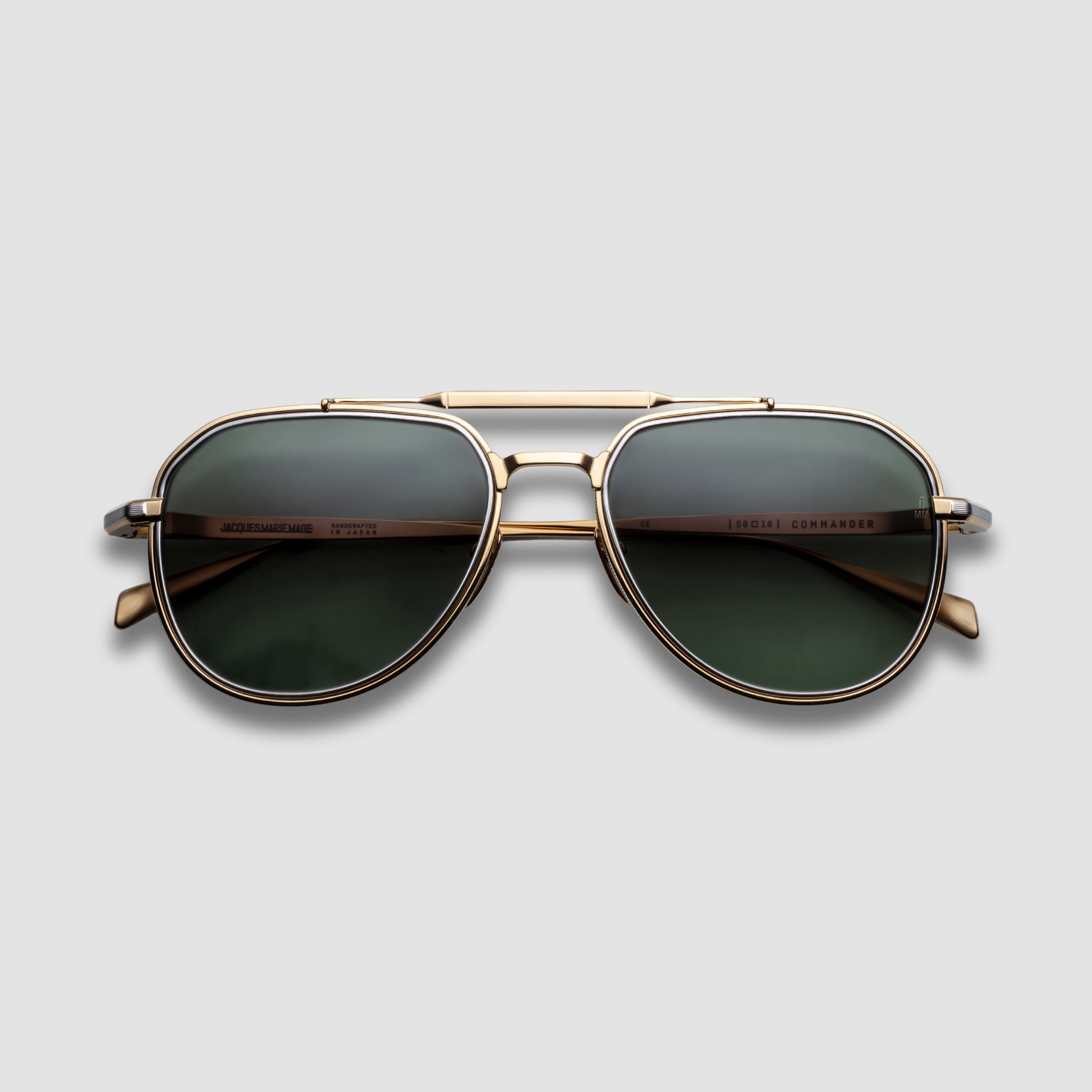 Commander Musket, Green Lenses, Gold Hardwear – Silver Santa Fe