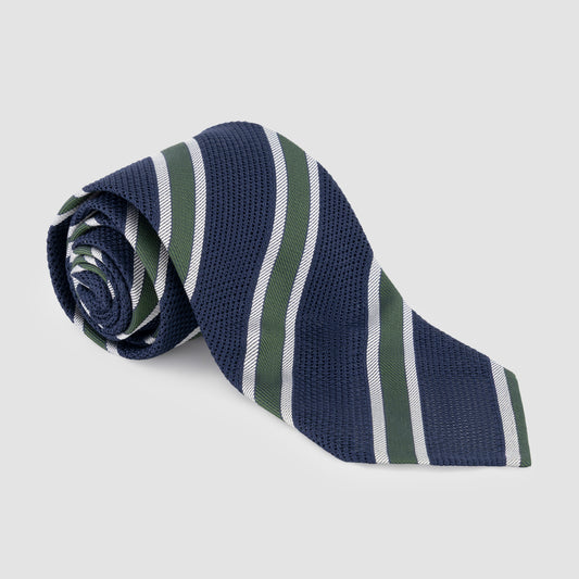 Striped Grenadine Silk Tie