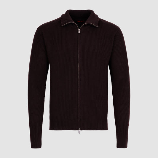 Wool Zip Cardigan