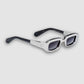 Ryder, Silver, Purple Lenses, Silver Hardwear