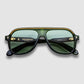Teewinot, Rover, Green Lenses, Light Gold Hardwear