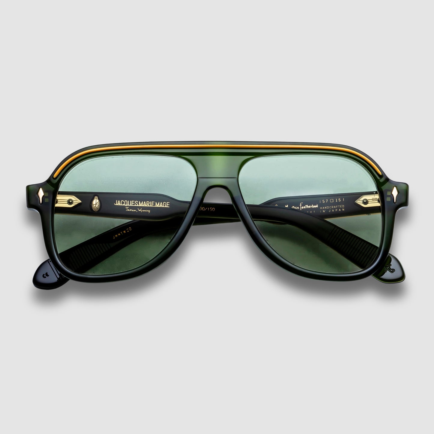 Teewinot, Rover, Green Lenses, Light Gold Hardwear