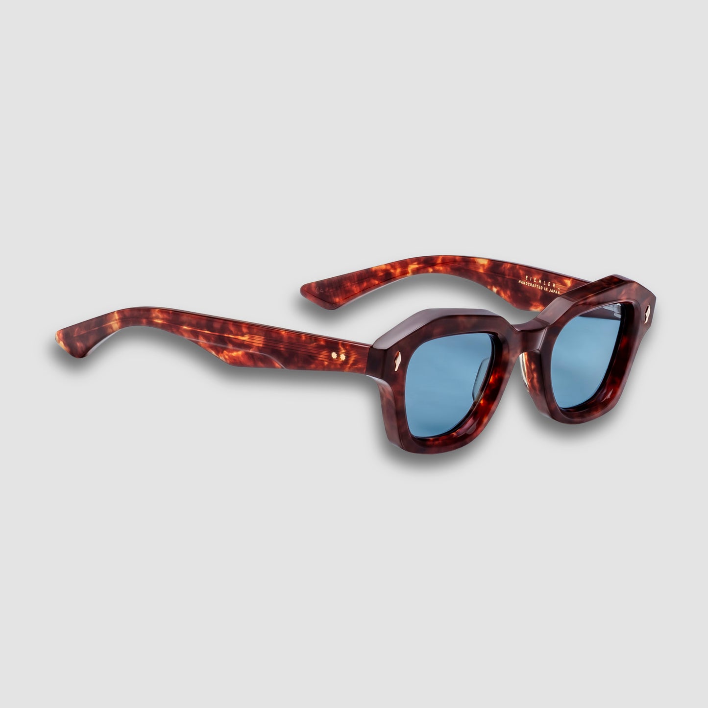 Eichler, Breccia, Blue Lenses, Silver Hardware