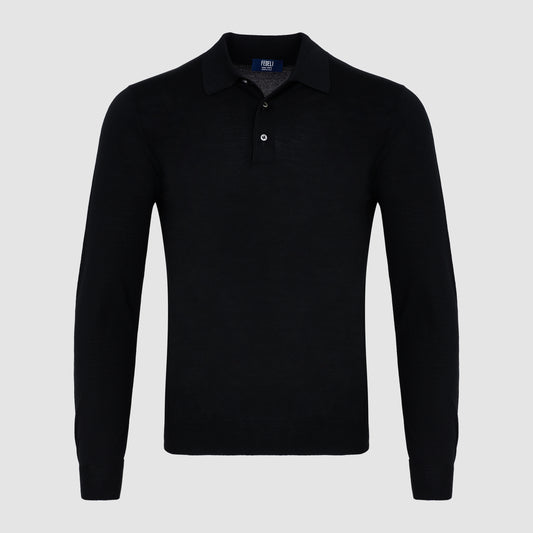 Long Sleeve Polo Sweater