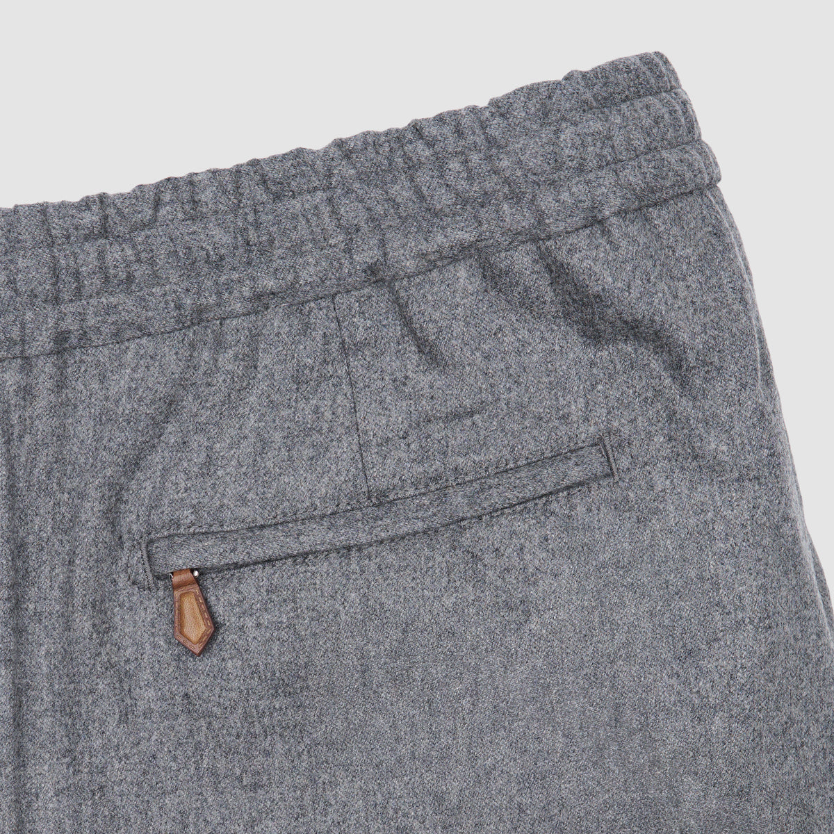 Pantalones de deporte jogger de lana y cachemir gris claro