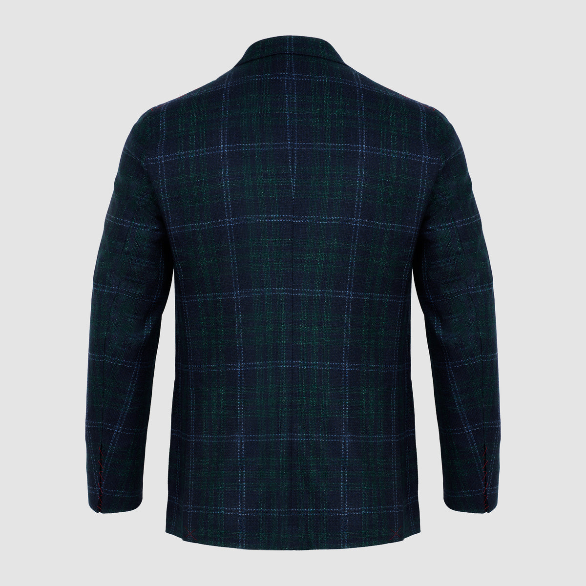 Wool Silk Cashmere Check Jacket