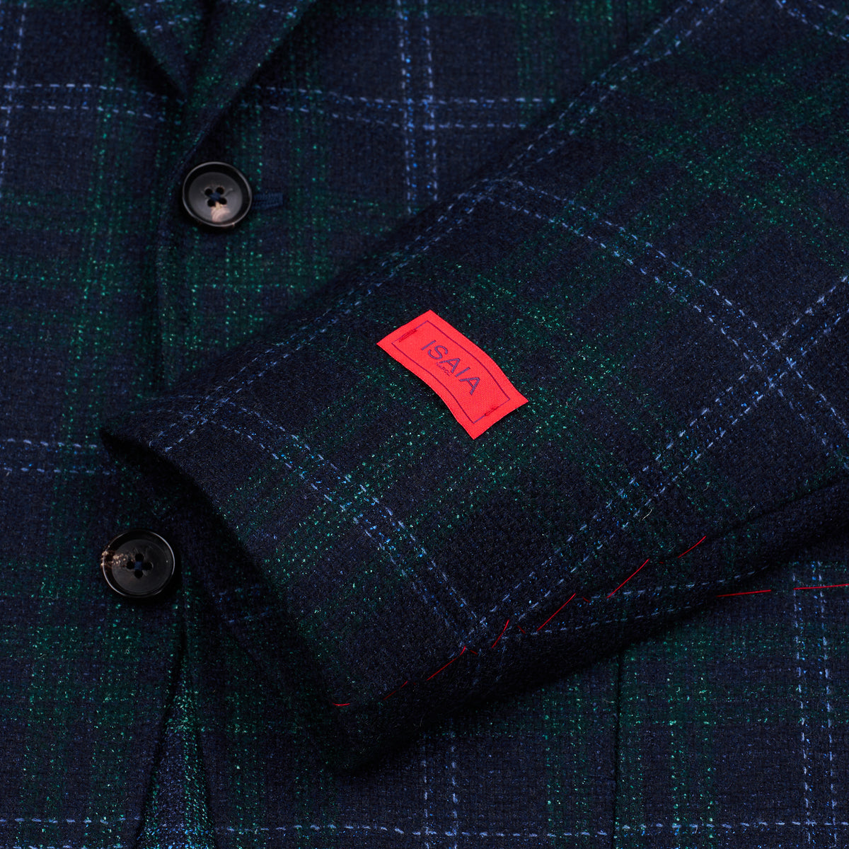 Wool Silk Cashmere Check Jacket