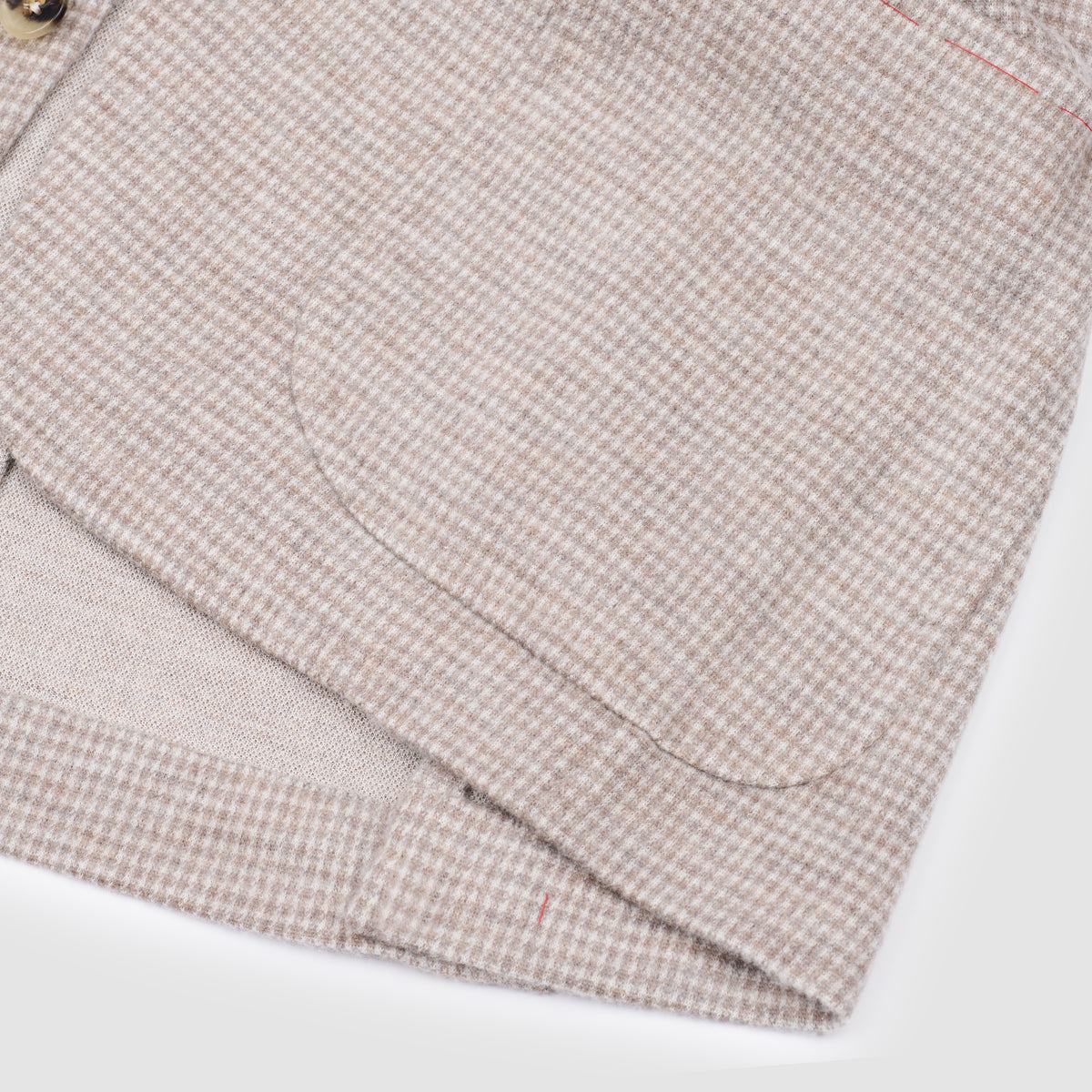 Wool Silk Check Jacket