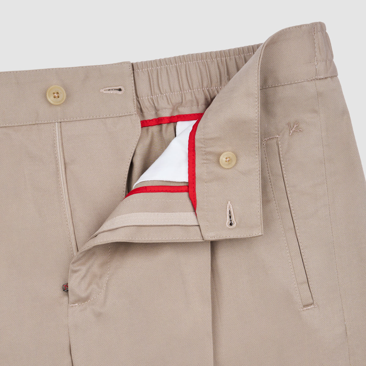 PANTALÓN UNITI COTTON CASH STRETCH COMFORT CON 1 PINZA Beige