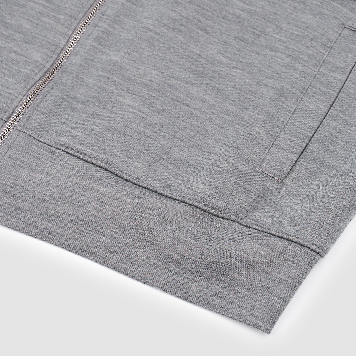 Wool Full Zip Hoodie