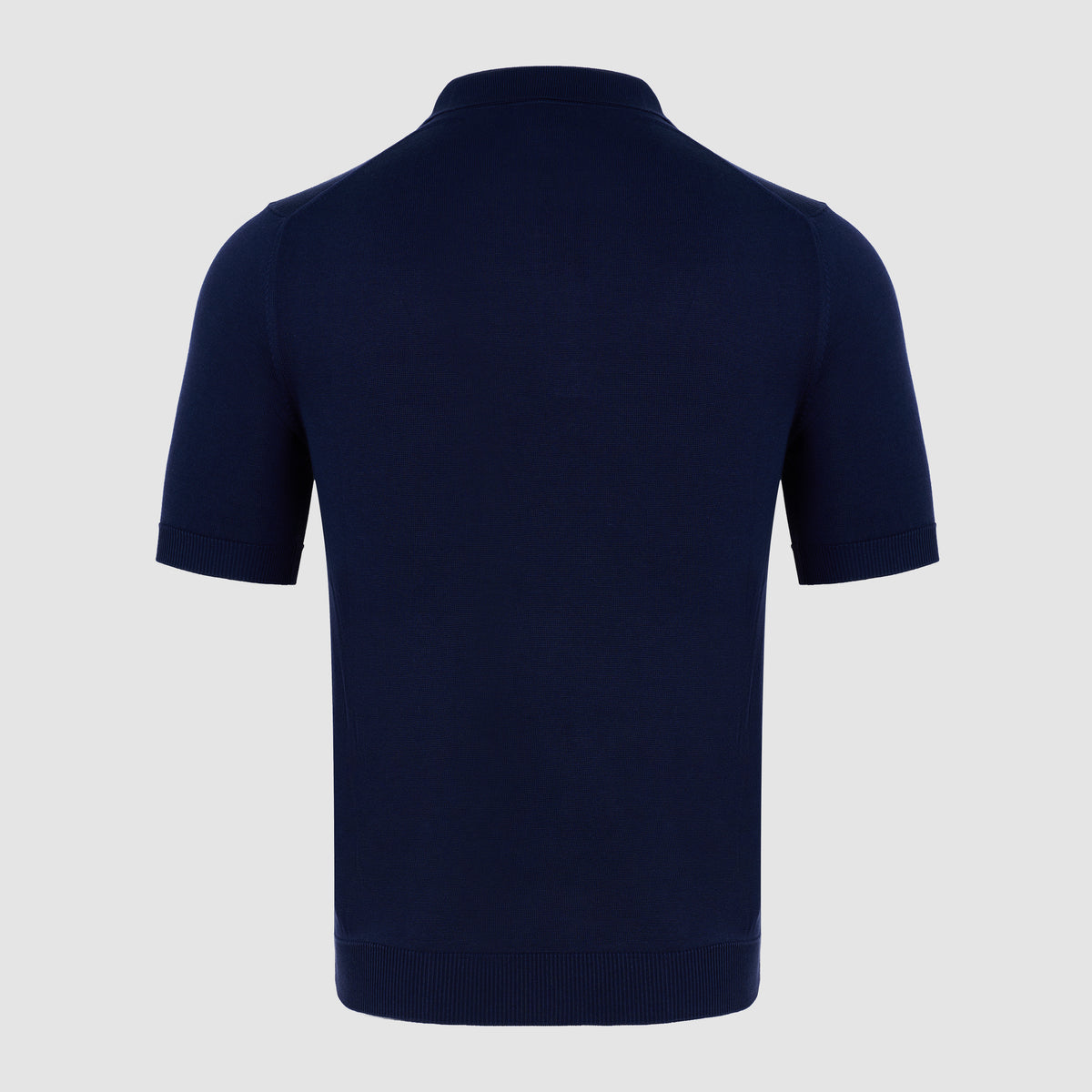 POLO SS DE SEDA Azul marino
