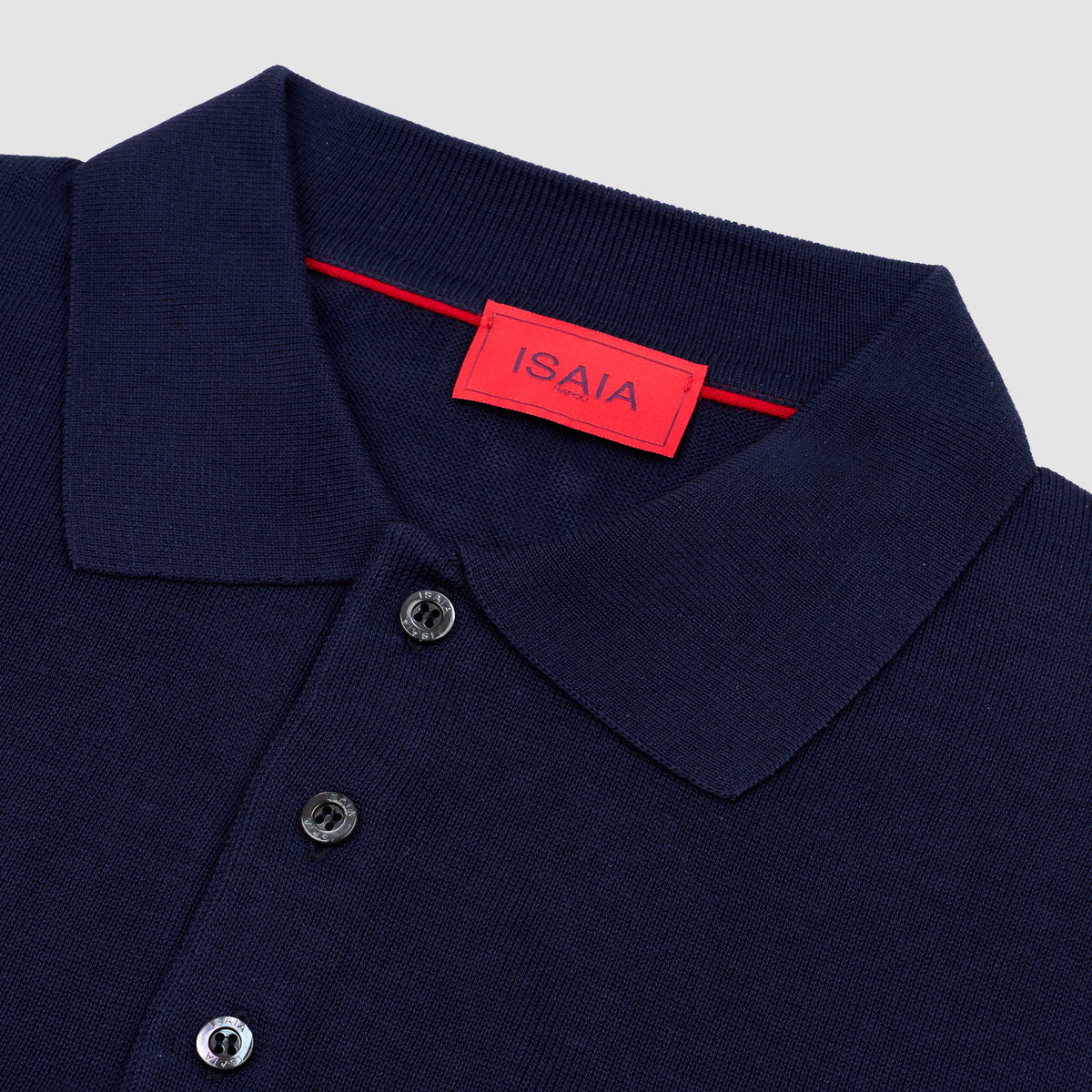 POLO SS DE SEDA Azul marino