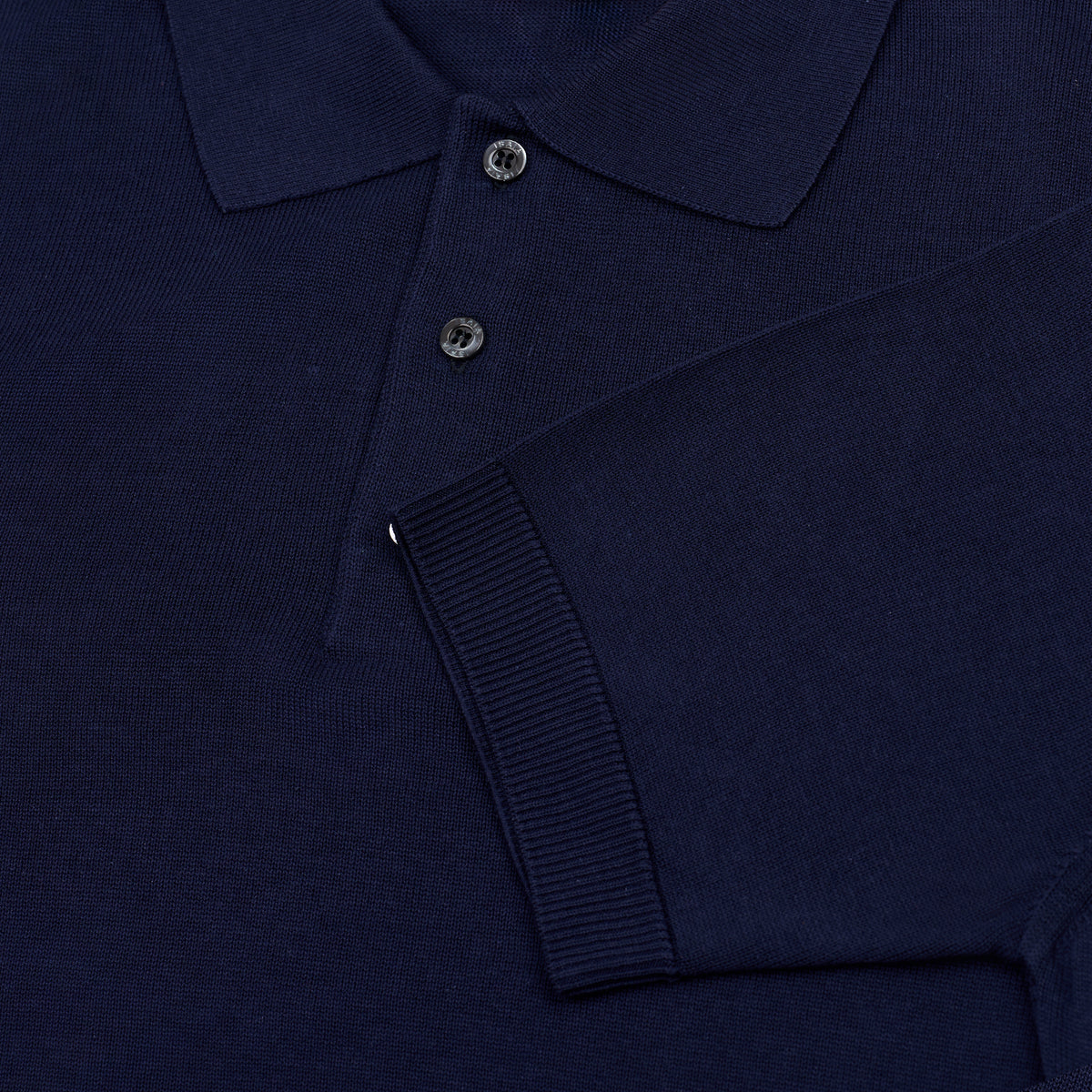 POLO SS DE SEDA Azul marino