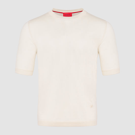 Wool Silk Knit Cashmere T-Shirt