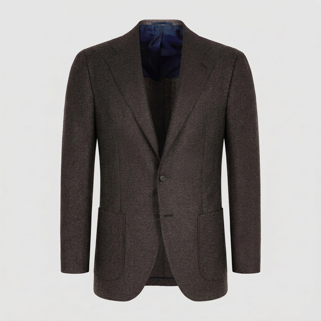 MEN'S WOVEN TAILOR-MADE JACKET  Dark Brown