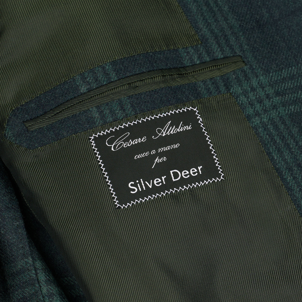 MEN'S WOVEN TAILOR-MADE JACKET  Green