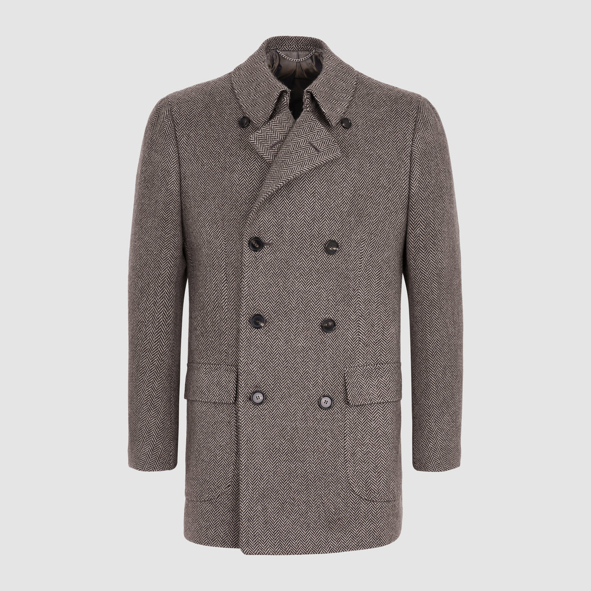 MEN'S WOVEN TAILOR-MADE GIACCONE Brown