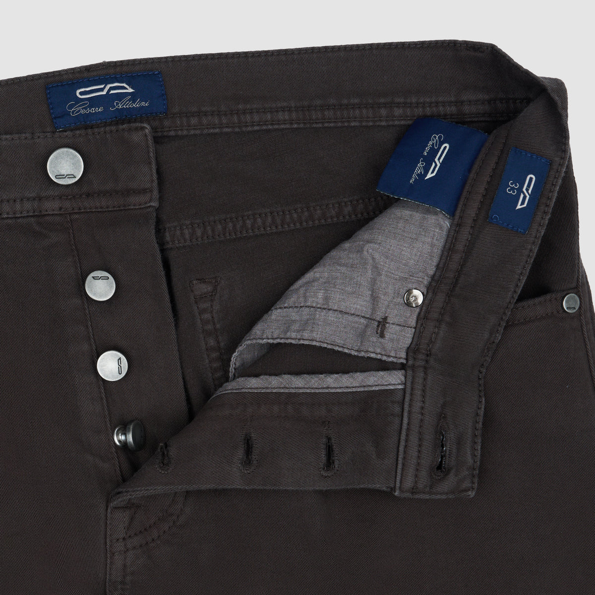 MEN'S WOVEN JEANS  Dark Brown