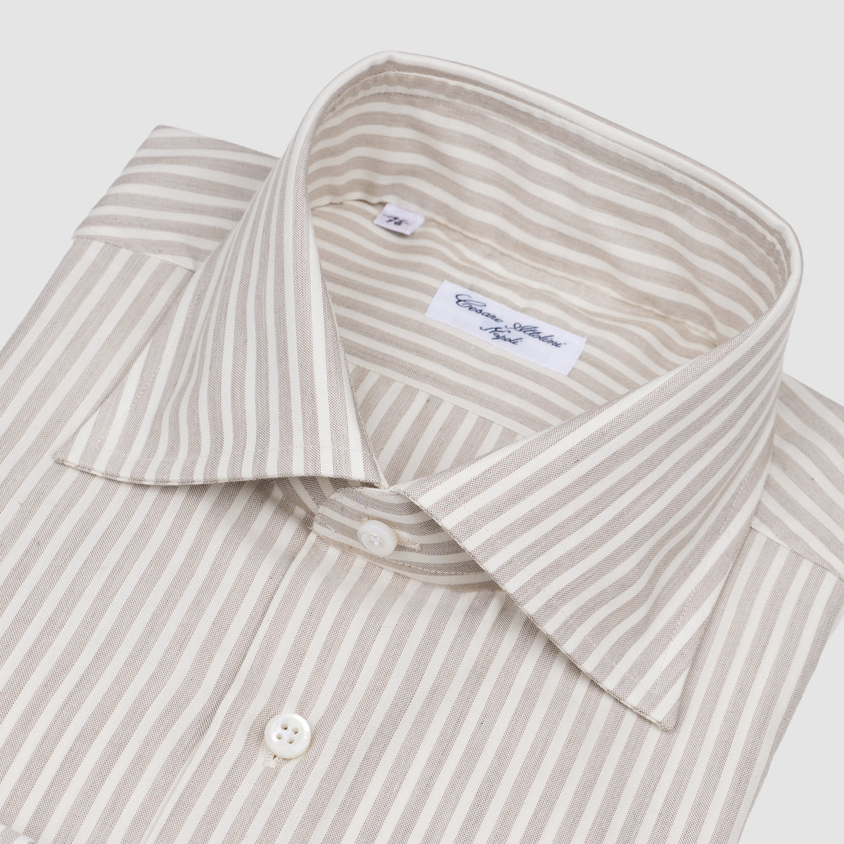 MEN'S WOVEN TAILOR-MADE SHIRT White Brown