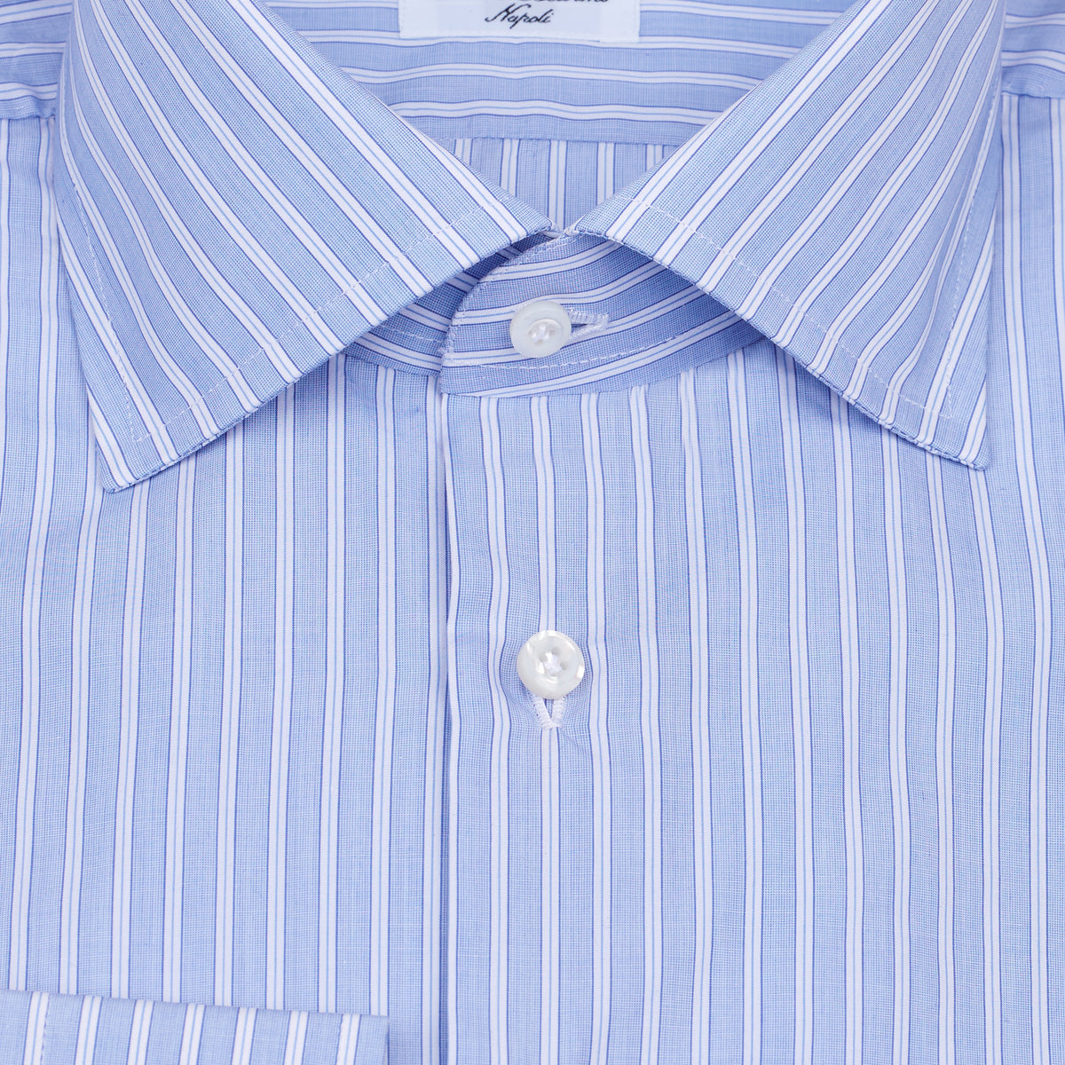 MEN'S WOVEN TAILOR-MADE SHIRT Blue White