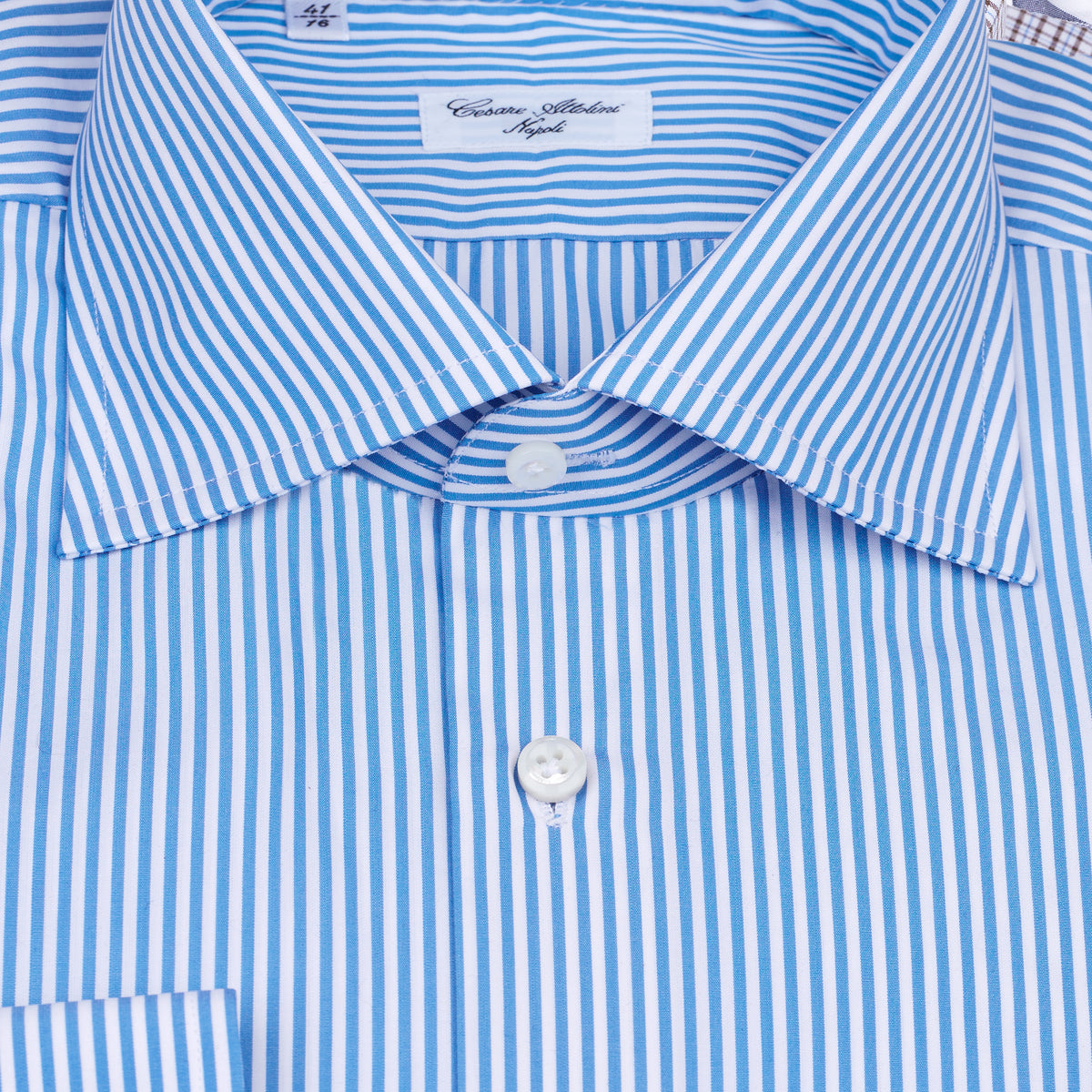 MEN'S WOVEN TAILOR-MADE SHIRT White Blue