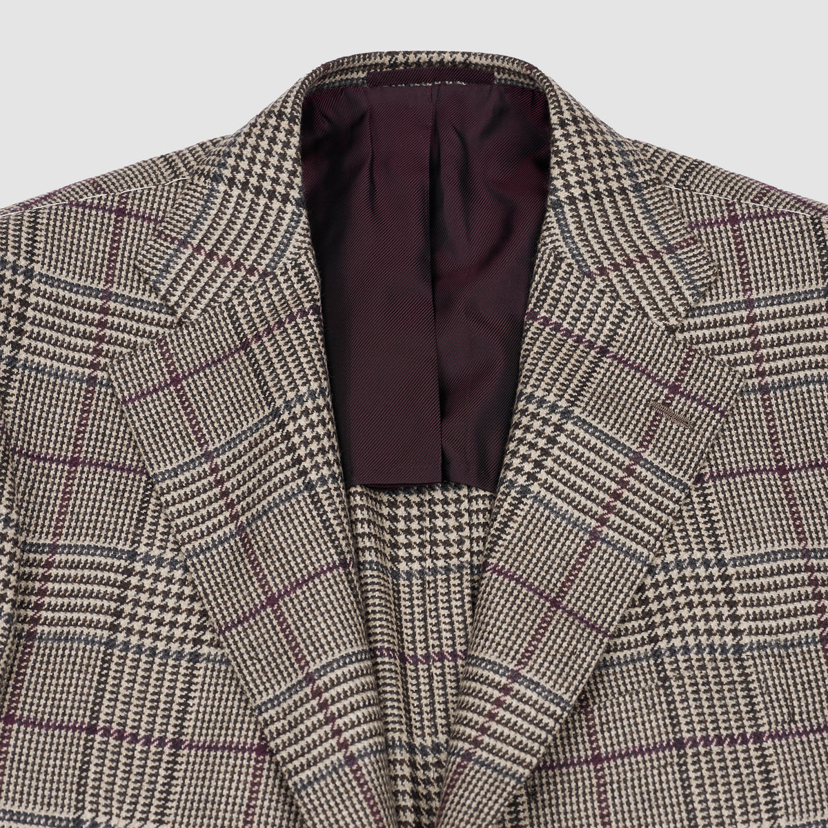 MEN'S WOVEN TAILOR-MADE JACKET Beige / Navy / Burgundy