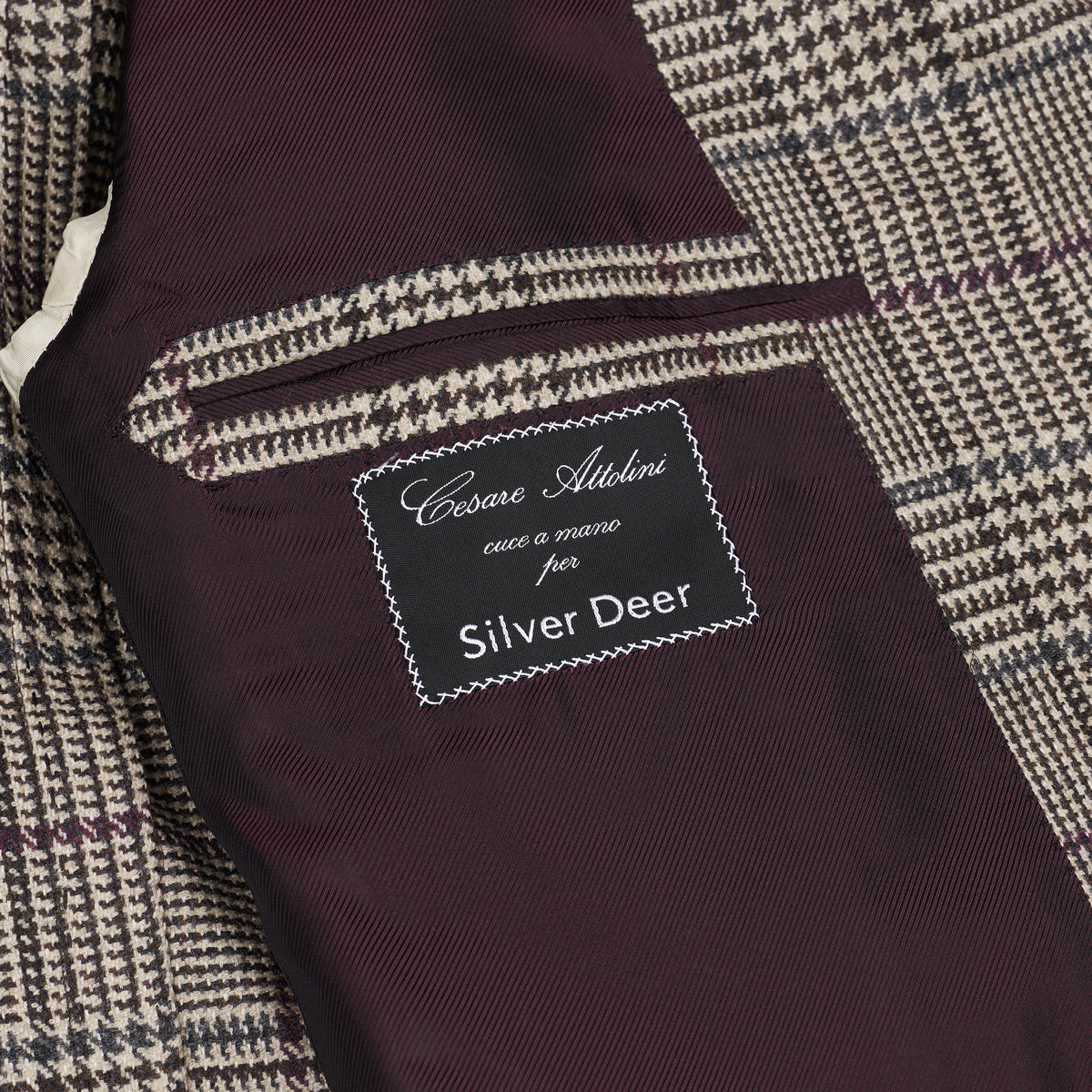 MEN'S WOVEN TAILOR-MADE JACKET Beige / Navy / Burgundy