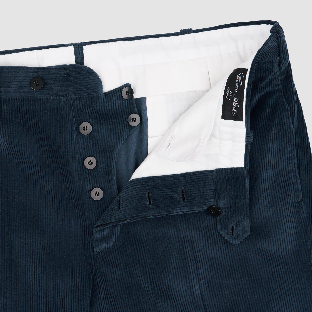 MEN'S WOVEN TAILOR-MADE PANT with belt loops & Button fly (N) Brown