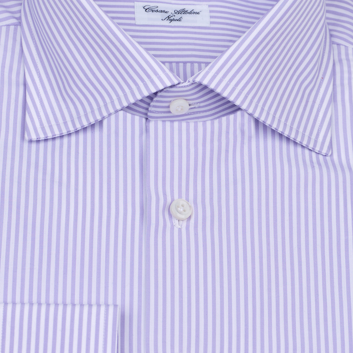 MEN'S SHIRT Lino collar White / Light Purple