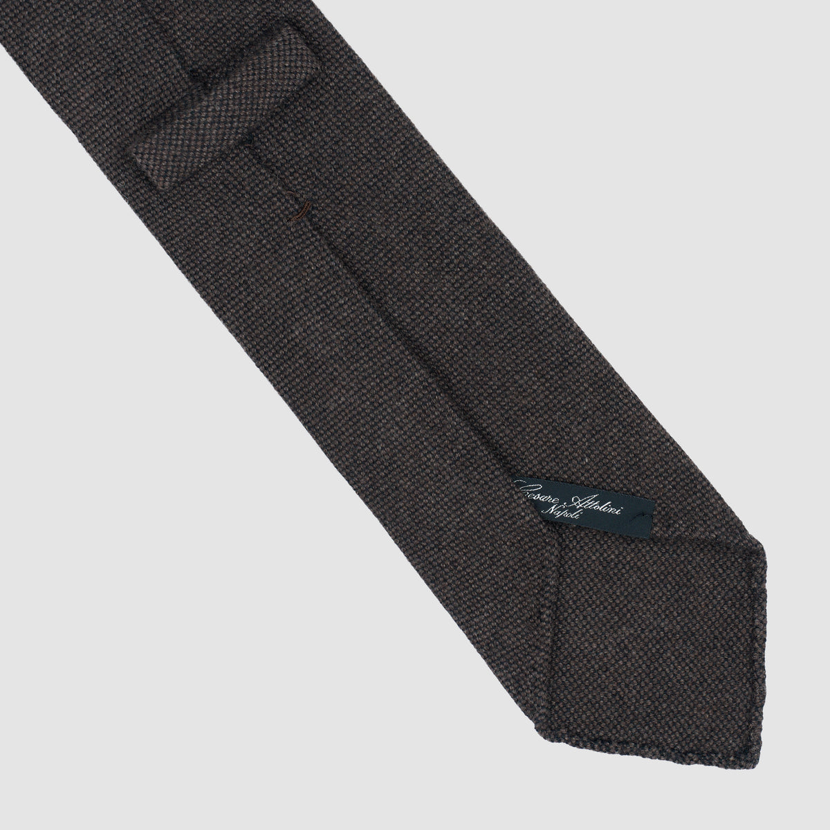 MENS TIE solid Dark Brown