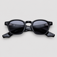 Zephirin, Raven, Charcoal  Lenses, Silver Hardware