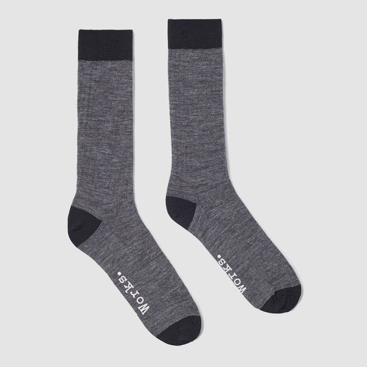 Merino Classic Sock - Grey Melange