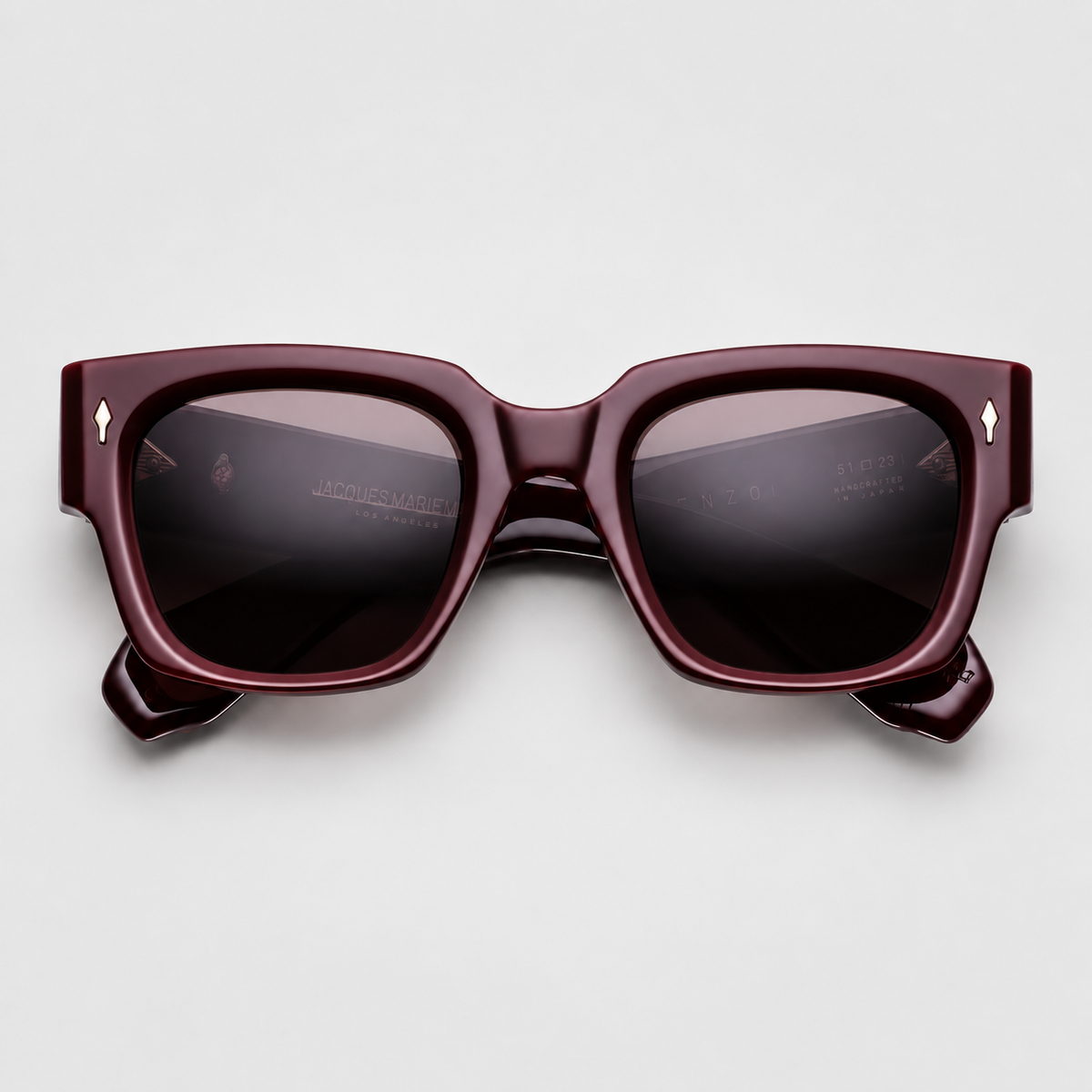 Enzo, Bordeaux Empire, Lentes Marrones, Herrajes Plateados