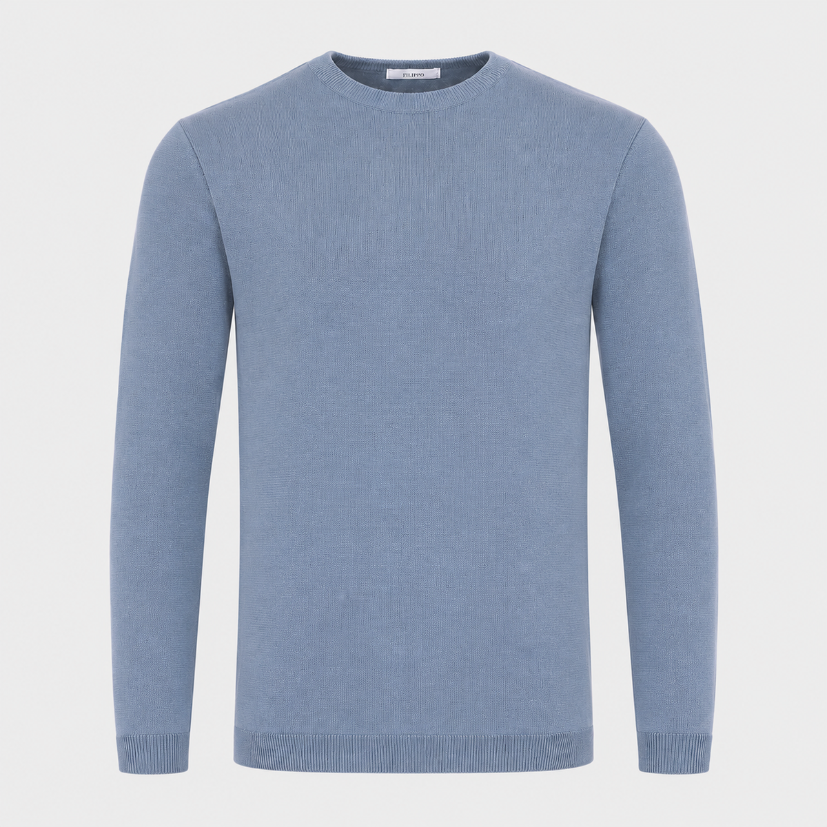 Knit Cotton Long-Sleeve