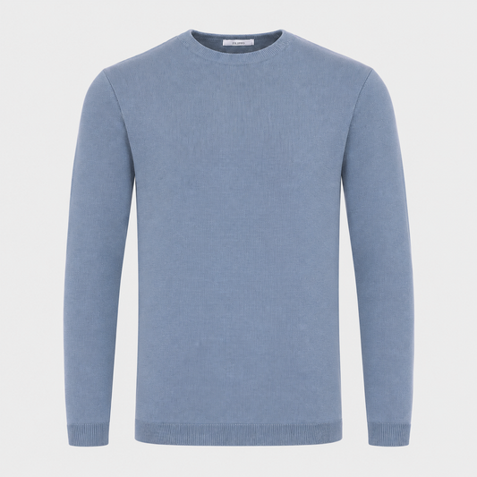 Knit Cotton Long-Sleeve