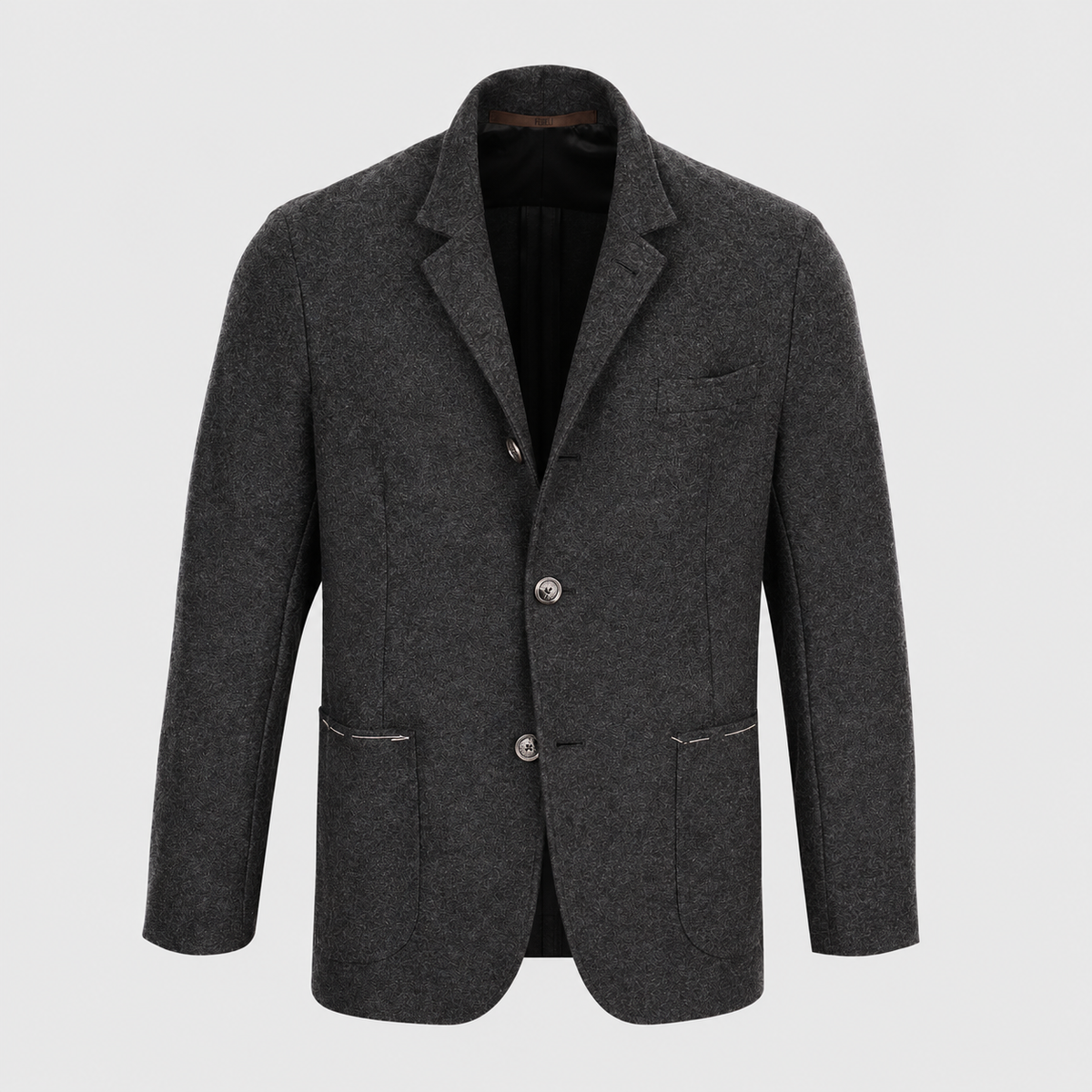 DAMON ML. CH. FLANELA Gris oscuro
