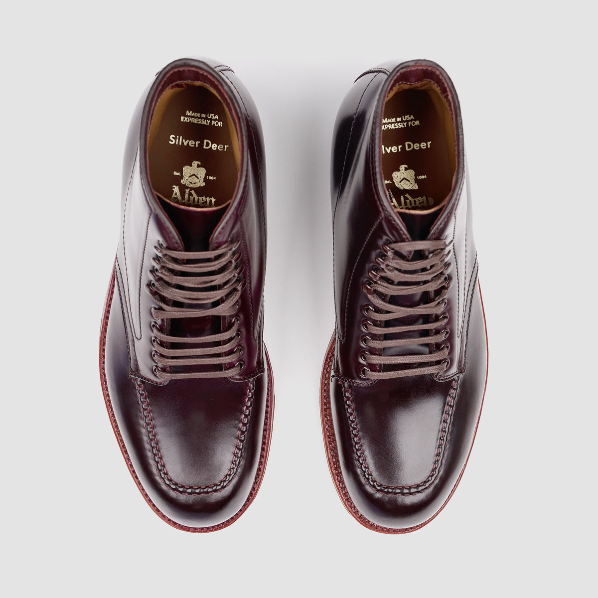 Alden x Silver Deer Indy Boot in Shell Cordovan
