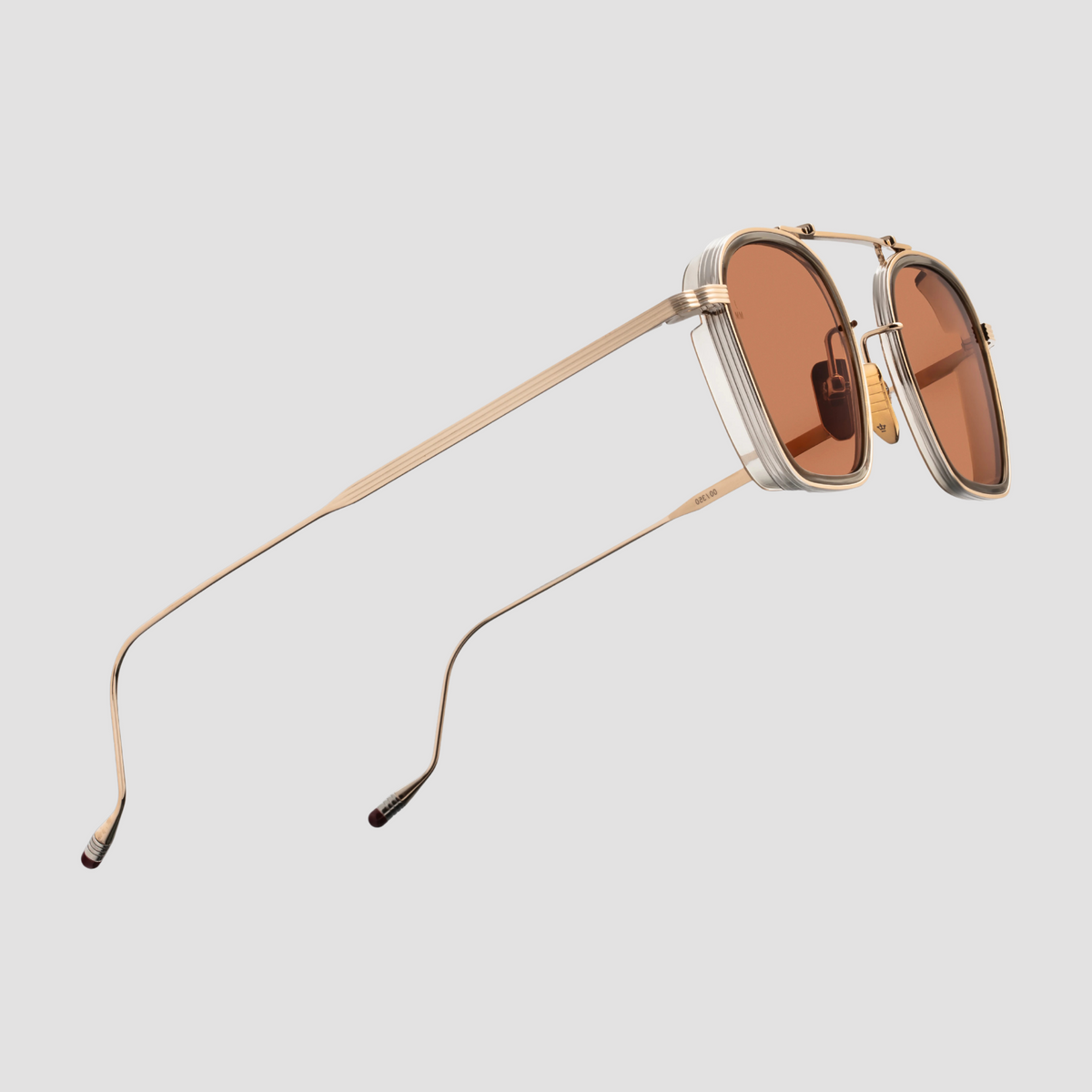 Baudelaire 2, Darjeeling, Orange Lenses, Light Gold Hardware