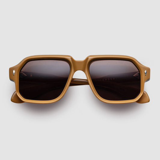 Challenger Sunglasses, Black Wood Square Sunglasses