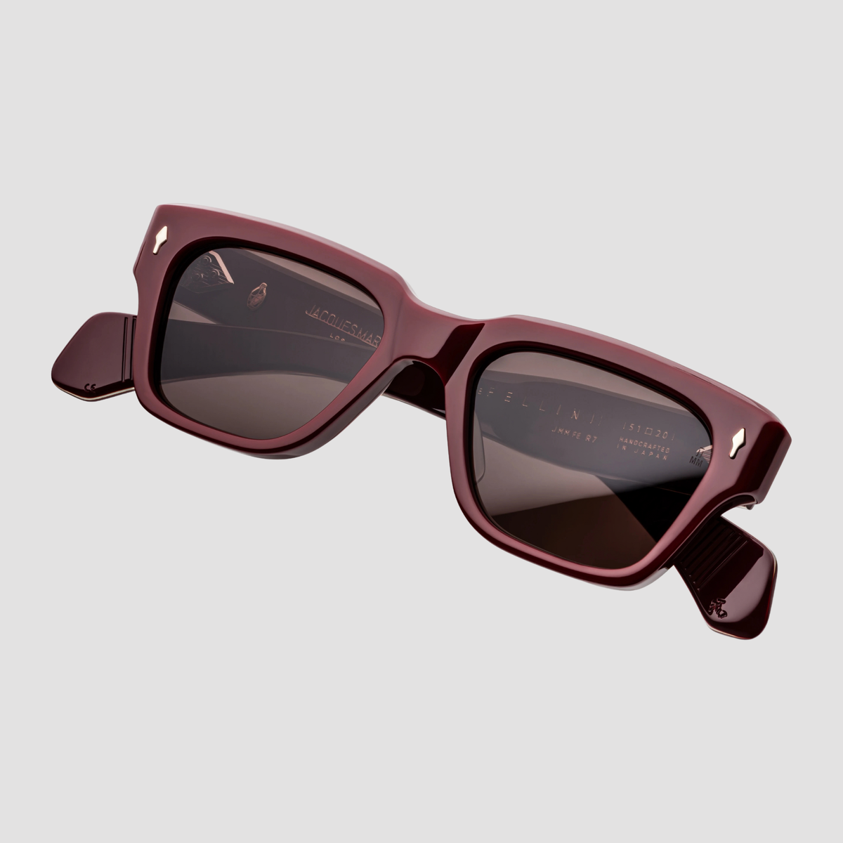 Fellini, Bordeaux Empire, Brown Lenses, Silver Hardware